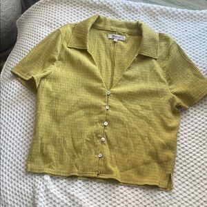 Madewell mustard Button-Up Collared Shirt